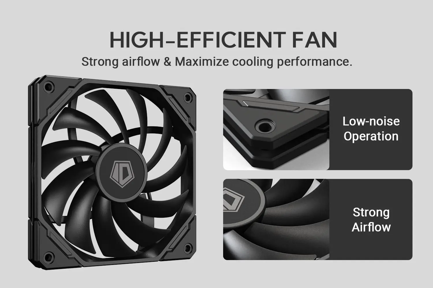 Id-refrigeração-low Profile Cpu Air Cooler Preto Heatpipes Htpcs Itx Fator de Forma Pequeno Id67-xt 67 mm Altura - Imagem 6
