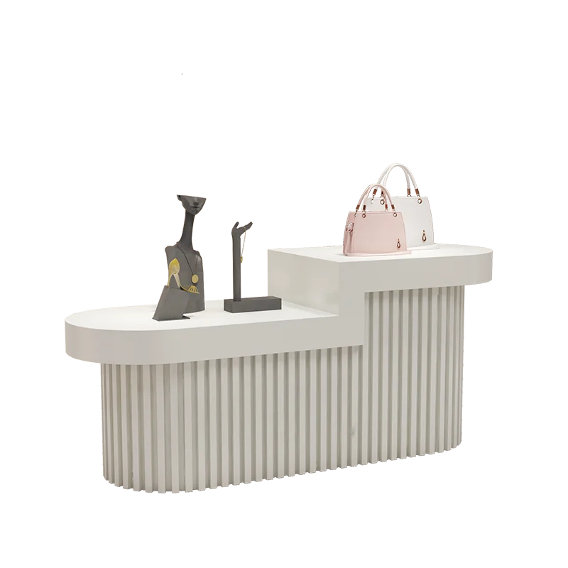 Simple Profissional Reception Desks Modern Luxury Trendy Beauty Reception Desks Salon Display Mostrador Commercial Furniture