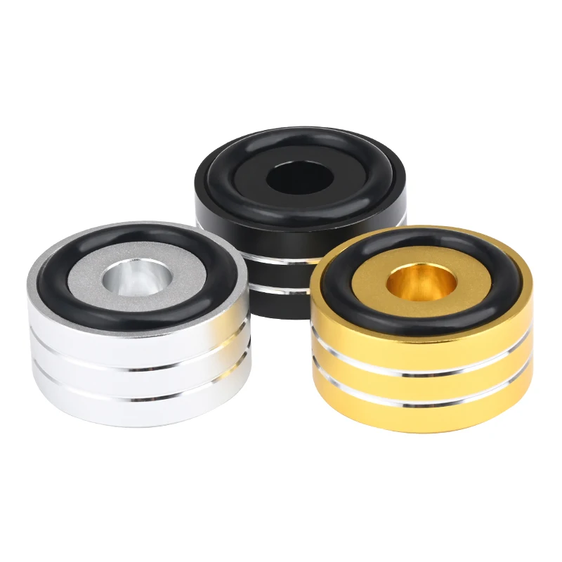 슈퍼 프리미엄 4PCS Hifi 스피커 스파이크 스탠드 피트 패드 스피커 DAC 충격 흡수 발 패드 용 알루미늄 합금