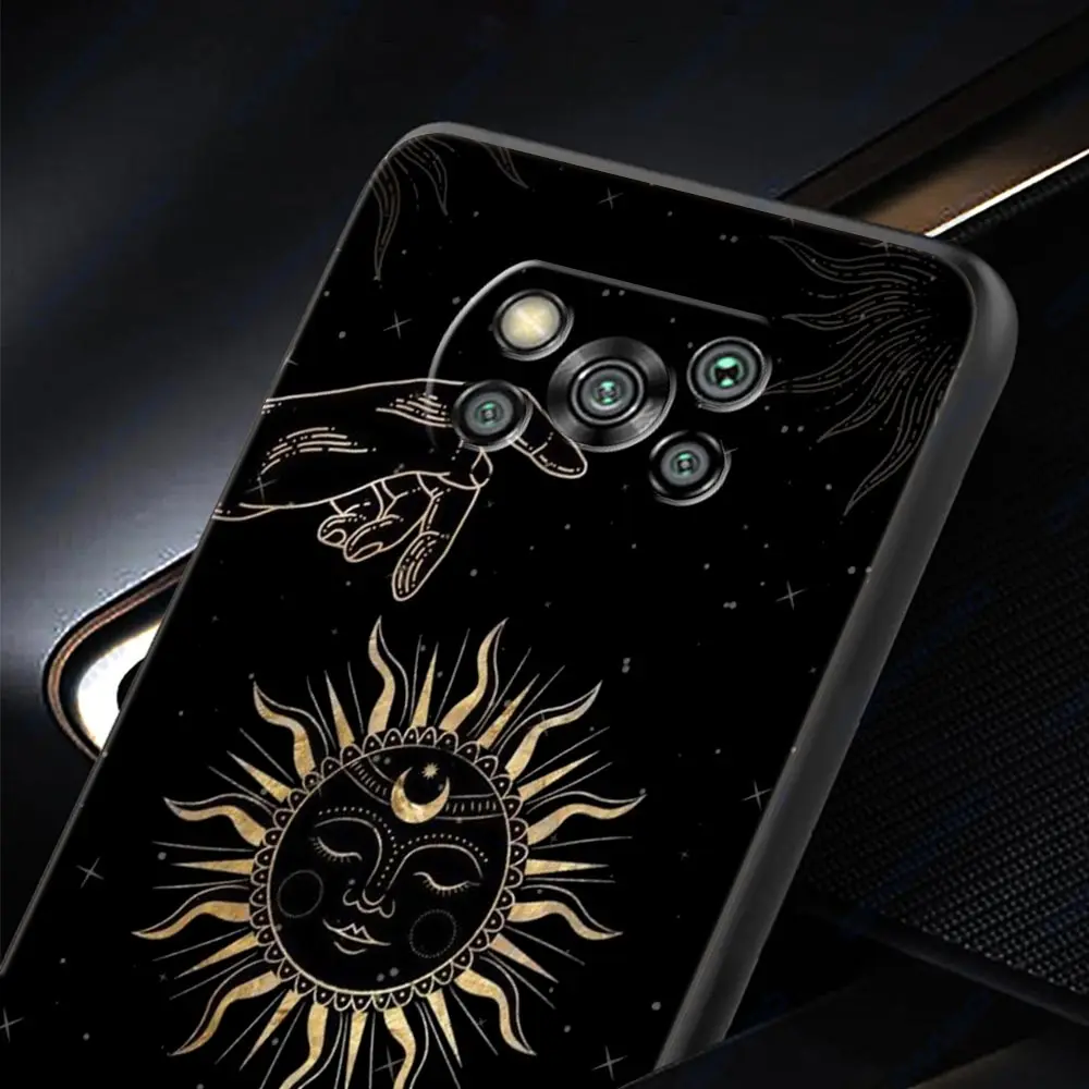 Sun Moon Angel Eyes Artistic Phone Case - Elegant and Durable Design
