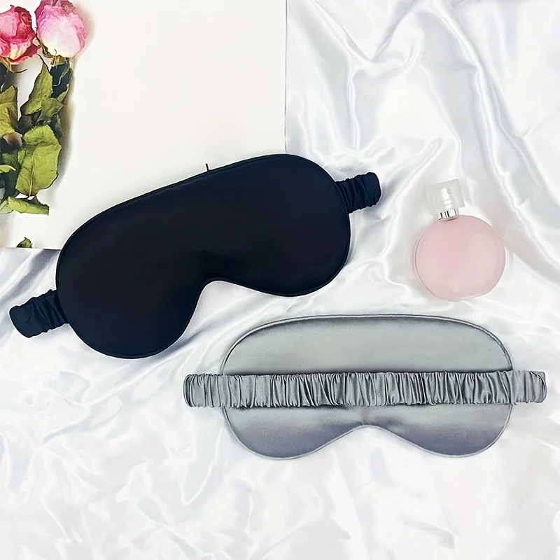 Double-sided imitation silk sleep eye mask image 6