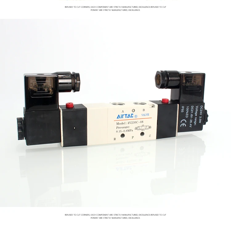 solenóide elétrica controle direcional ar válvula magnética 12v 24v 220v 4v210