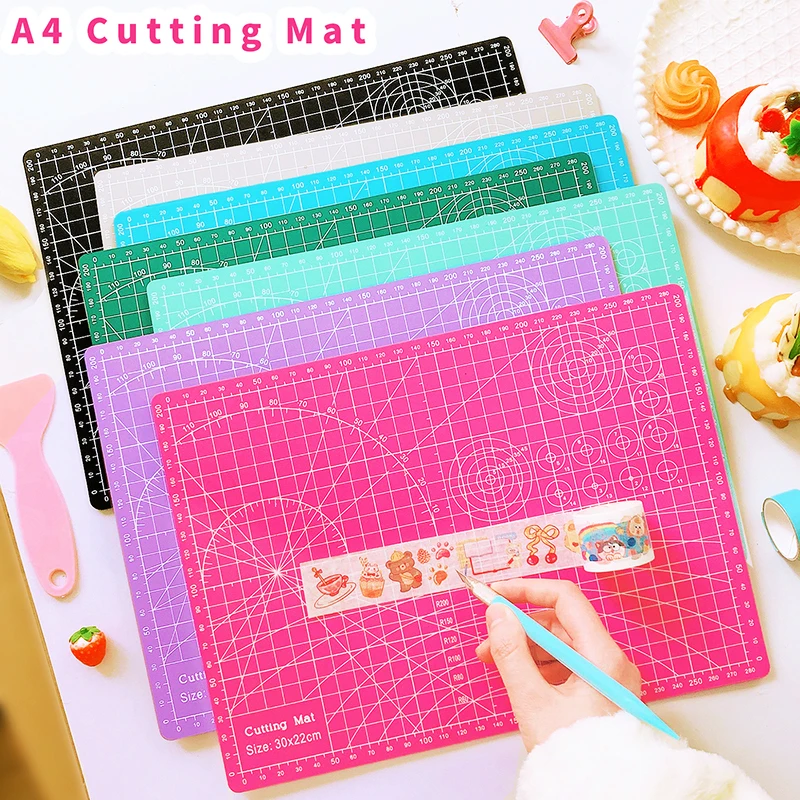 A4 PVC Cutting Mat double Side Cut Pad for crafts cutting table Card cutter DIY Knife Engraving Leather Cutting Board 123