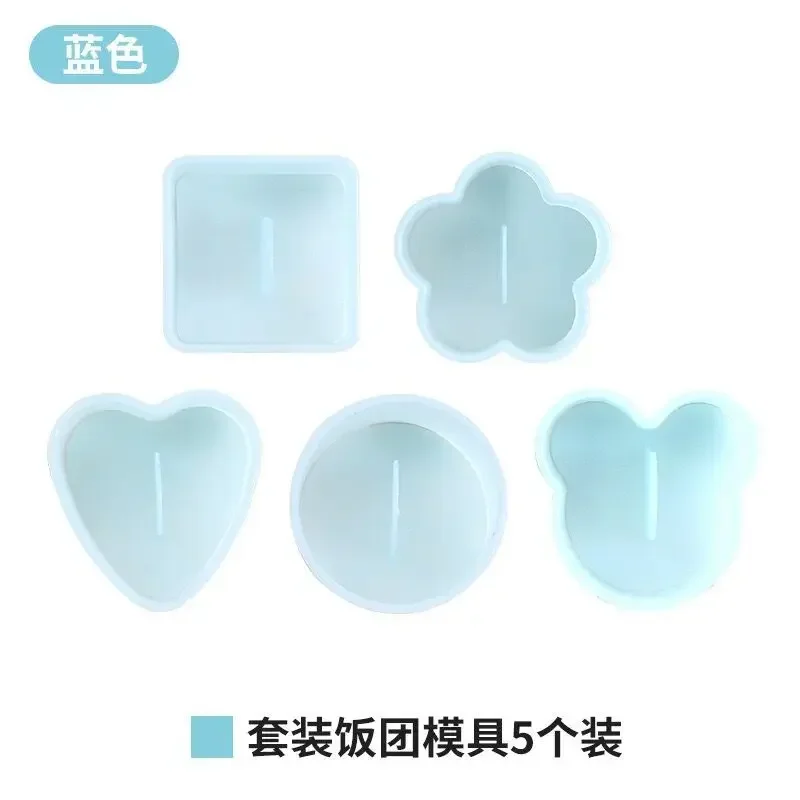 5PCS/Set DIY Sushi Mold Onigiri Rice Ball Food Press Triangular Sushi Maker Mold Kit Japanese Kitchen Bento Accessories