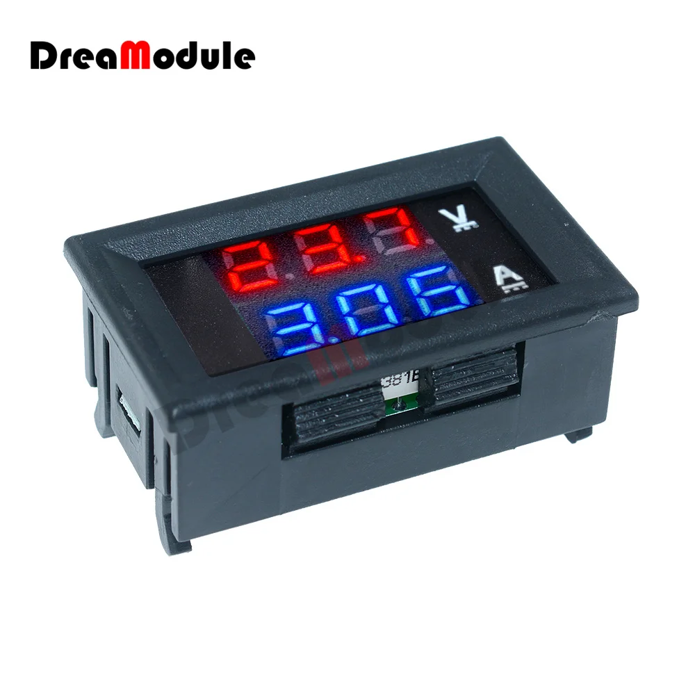 0.28 "Dc 0-100V 10A Led Voltmetro Digitale Amperometro 2 In 1 Multimetro 12V/24V Volt Amperometro Volt Amperometro Pannello Doppio Display