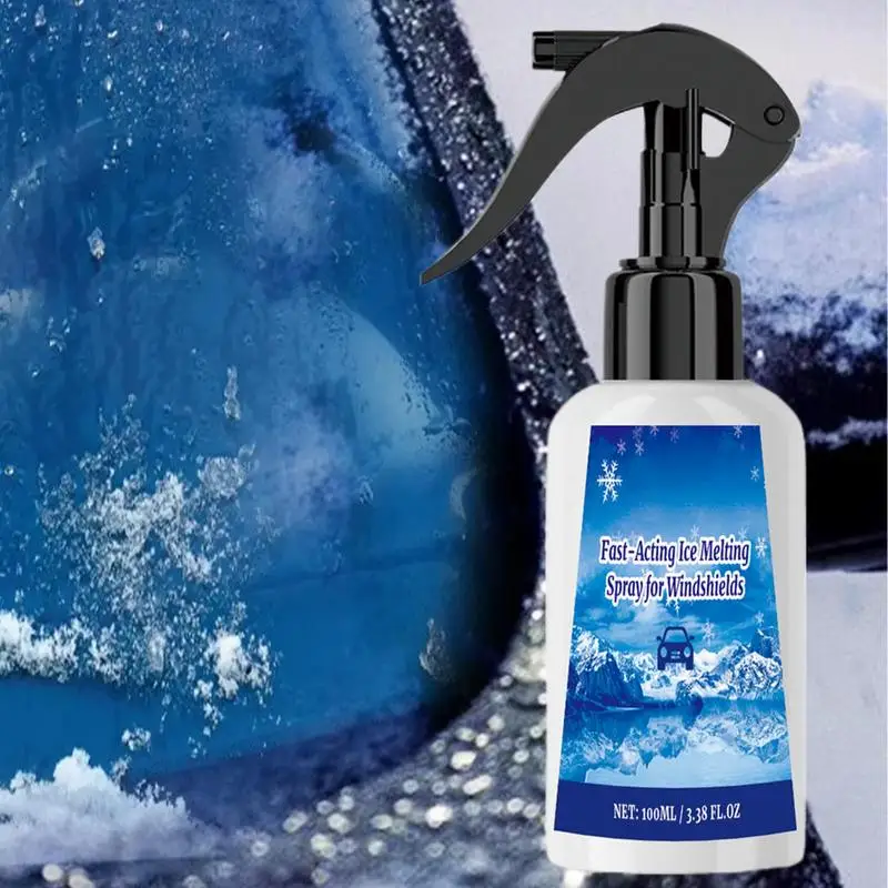 Deicer Spray For Car Windshield Deicer Spray Window Snow De-Icer Frost Remover Ice Melt Fast Acting Melts Ice