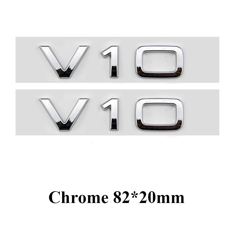 3D V10 V8T V6T Fender Side Emblem Abzeichen Aufkleber