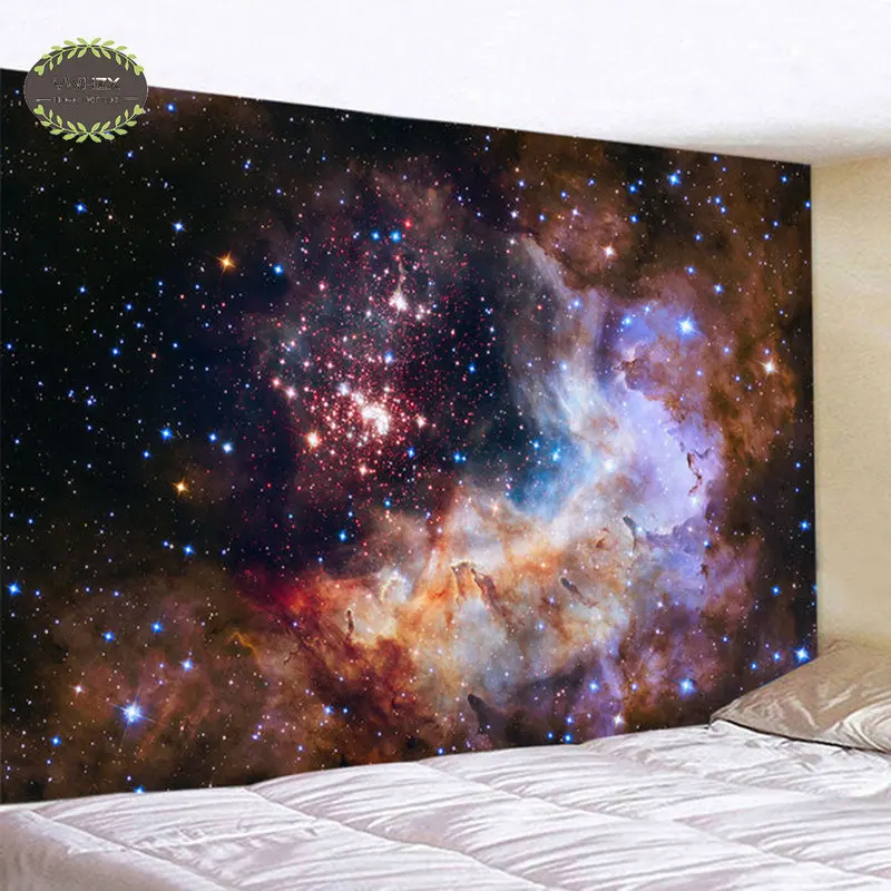 

Starry Sky Tapestry Universe Space Psychedelic Scene Wall Hanging Galaxy Aesthetic Room Decor Bedroom Background Tapestries