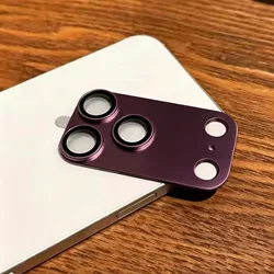 Strong Adsorption Case - Friendly Metal Tempered Glass Camera Lens Protector - iPhone 18 Pro (Dark Cherry)