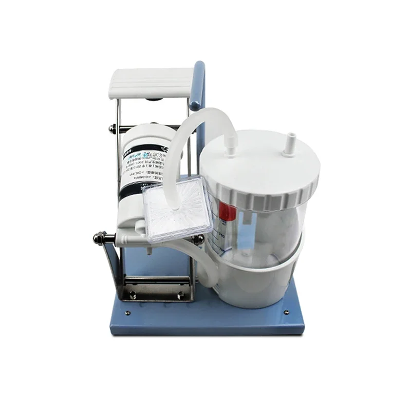 휴대용 모바일 가래 석션기, 전기 불필요, 풋 페달, 집안 흡인기, 노인 및 어린이용, H004