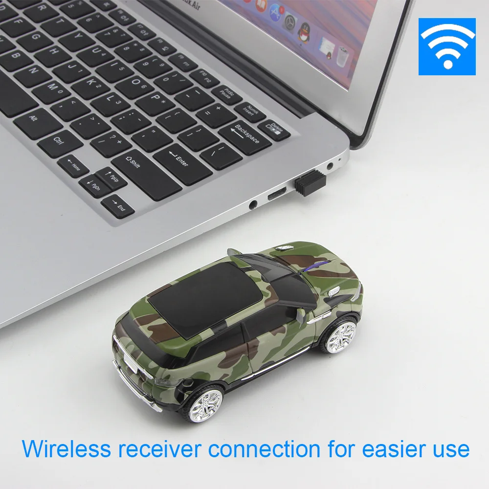 New Wireless Mouse Computer Wireless Car Mouse Camouflage SUV USB Optical Gaming Mice 3D Ergonomic Mause For Laptop PC Notebook