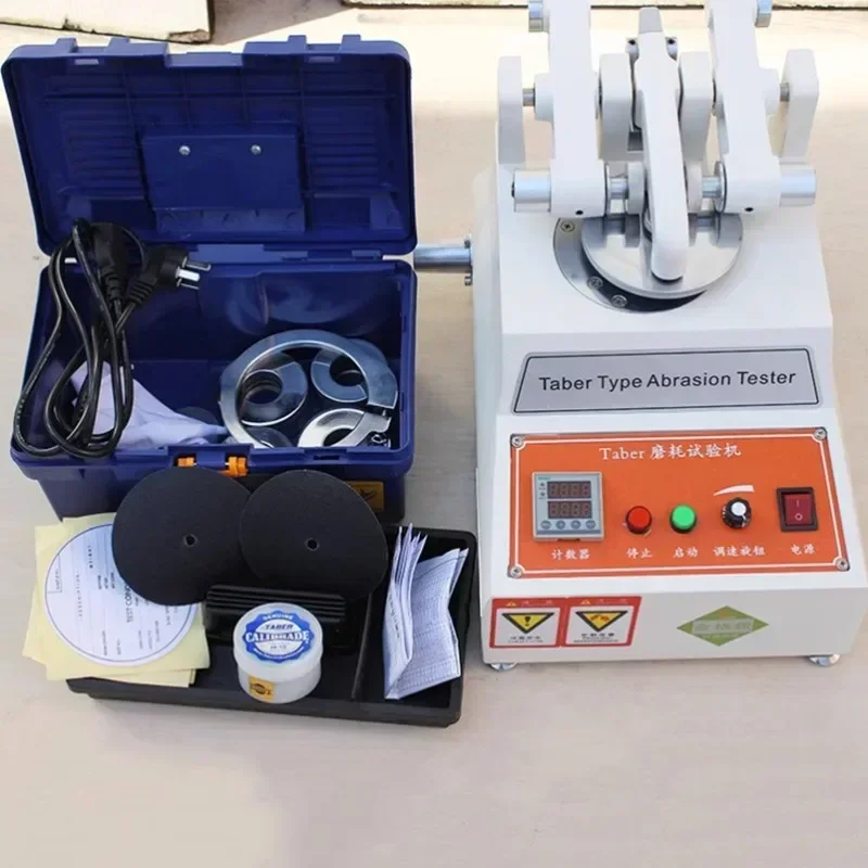 New Abrasion Tester Cloth Paper Coating Floor Wear Testing Machine Leather Plastic Surface Wear Resistance Test