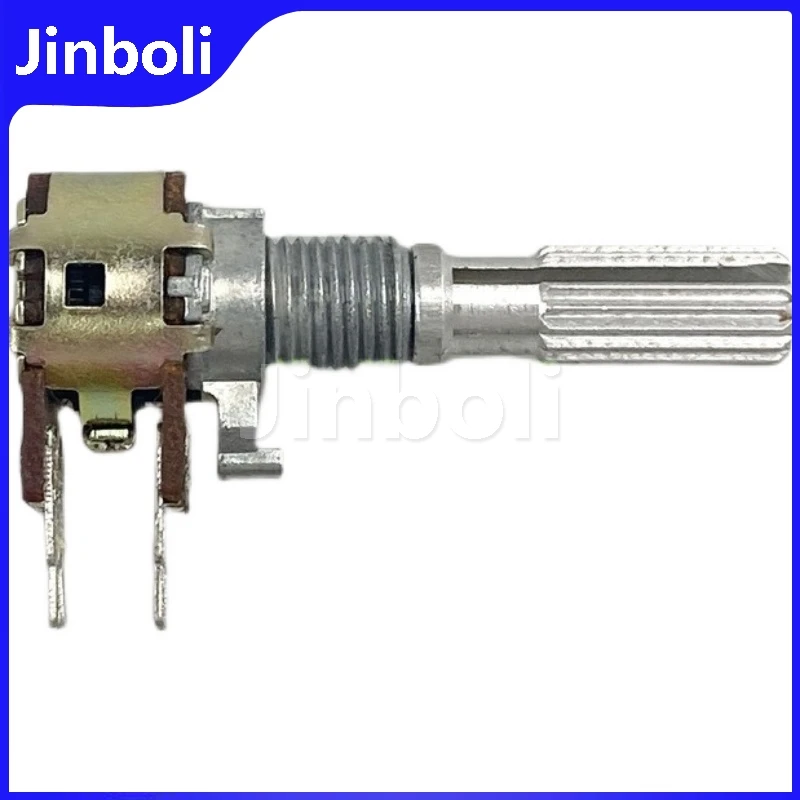 R1210G 12 Type B20K 6Pins Dual Speaker Amplifier Audio Treble And Bass Volume Potentiometer Flower Shaft Length 25mm 2PCS