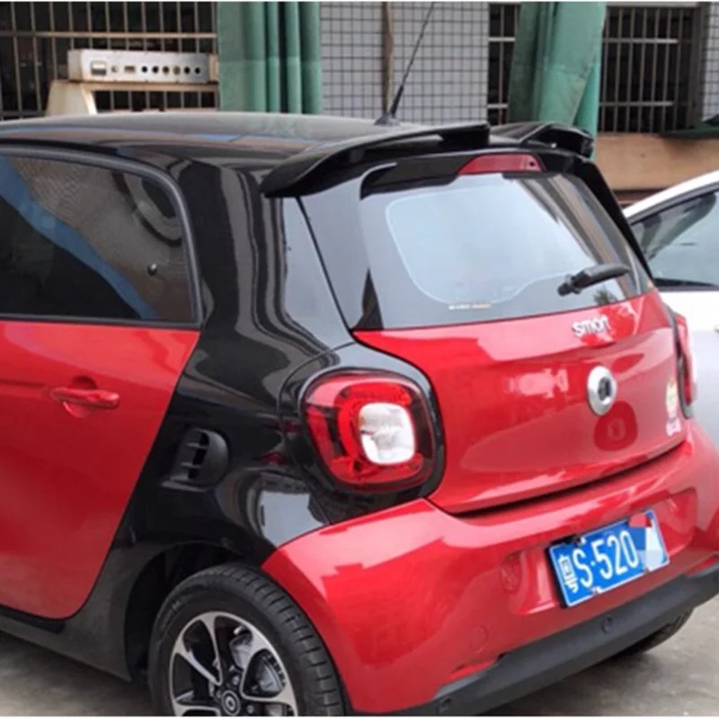 Merced-Benz Smart Fortwo Fourfour 453 하이 퀄리티 ABS 플라스틱 소재, 도색되지 않은 프라이머 지붕 스포일러
