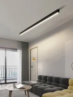 Moderne longue bande plafonnier monté en Surface minimaliste allée lampe salon chambre cuisine maison bureau LED éclairage 1