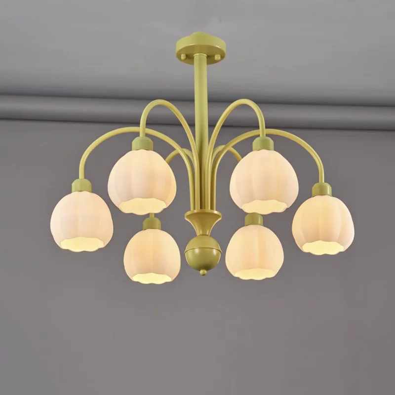 

2022 скандинавский абажур с тыквой, Потолочная люстра, стекло для столовой, гостиной, центрального стола, спальни, домашний декор, блески, свет...