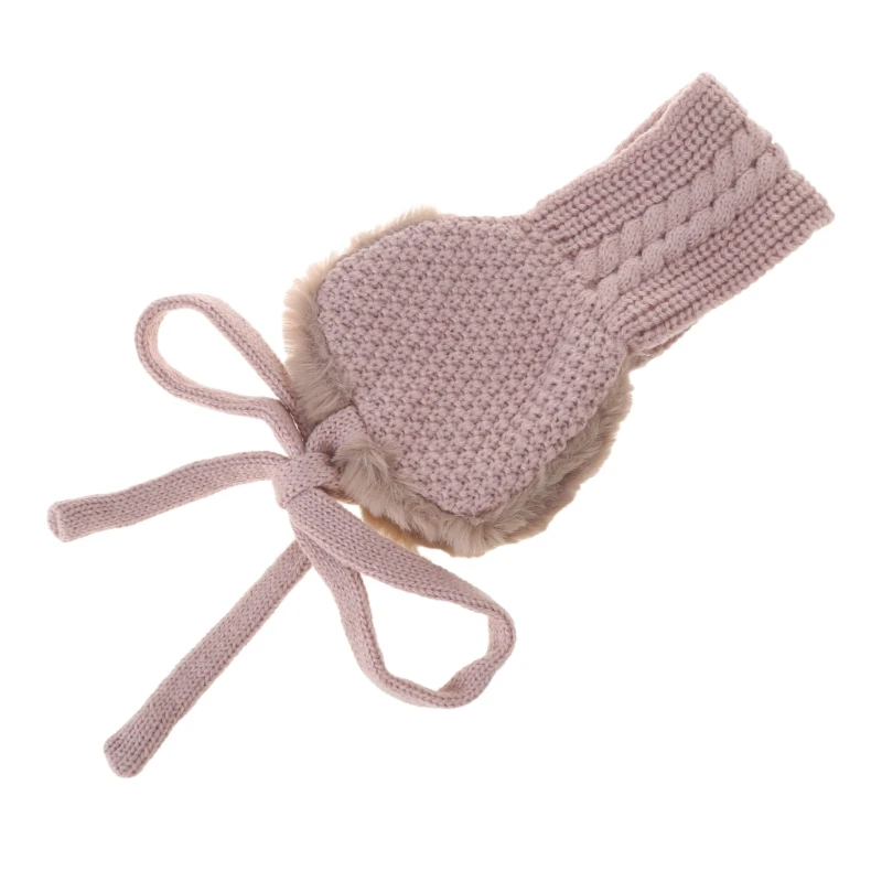 652F Winter Kids Ear Muff Children Ear Warmers Kid Knitted Earmuff Soft Girls Earmuffs for Cold Weather
