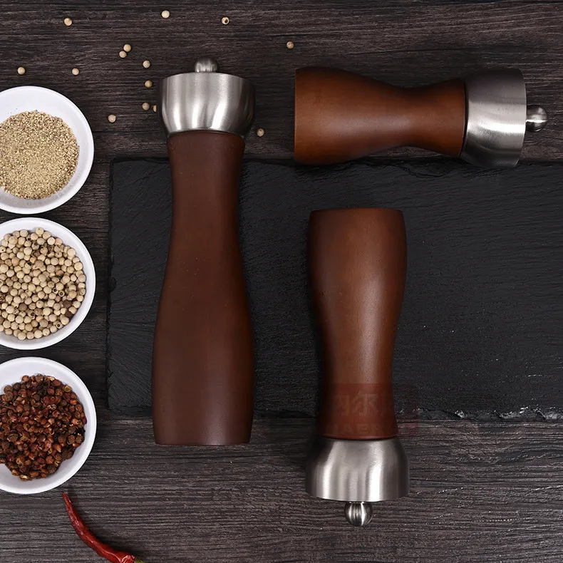 Description Picture 4 of itemLeeseph Premium Beech Pepper Mill, Salt and Grinder - Precision Carbon Steel Rotor Use for Peppercorn, Sea Salt,