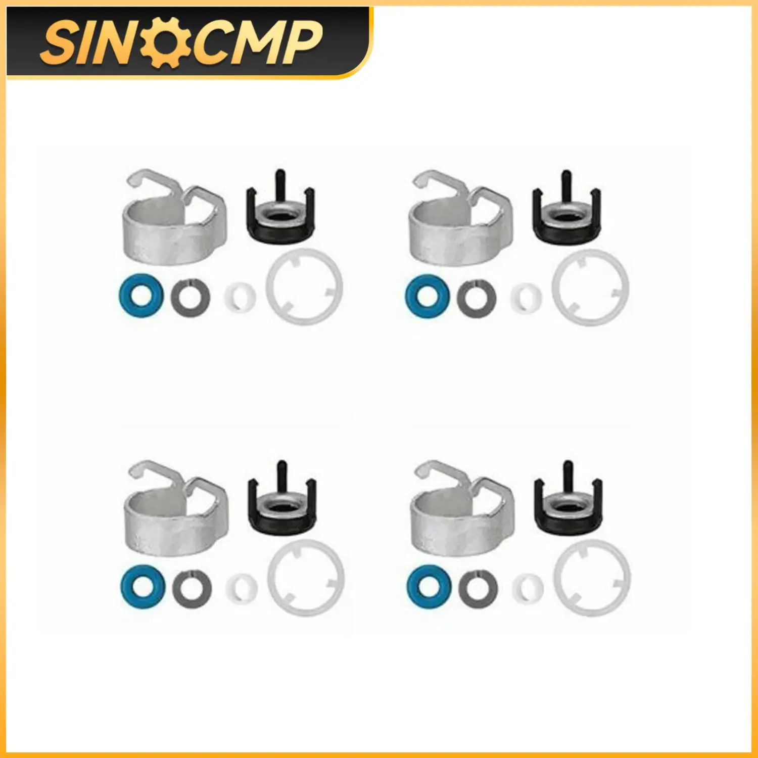 Fuel Injector O-ring Seal Kit 4pcs for AUDI A4 Q5 VW Jetta CC 1.8 2.0T 06H998907A 06J998907D 06J998907B Car Accessories injector repair kits fuel line connector fuel injector micro filter fuel injection hose fuel injector extender adaptor