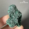Natural velvet Malachite mineral specimen + healing quartz crystals and stones rock gemstone 1