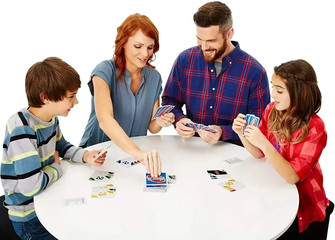 UNO Phase 10 Kartenspiel, Fun High Fun Multiplayer Toy Designs Paying Board Game Card Family Party Toy 4