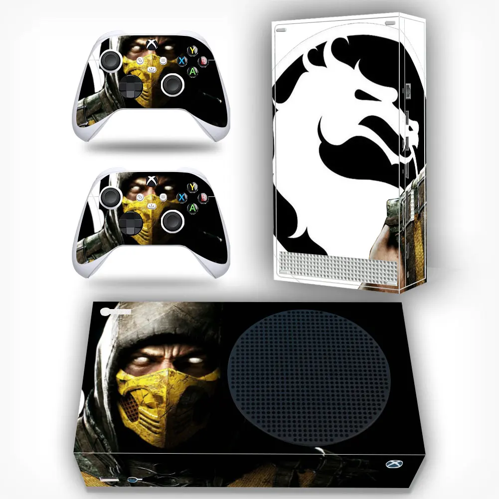 For X-box Series S Console and 2 Controllers Skin Sticker Protective Decal Cover Full Set Killer Design Compatible with XSS Skin