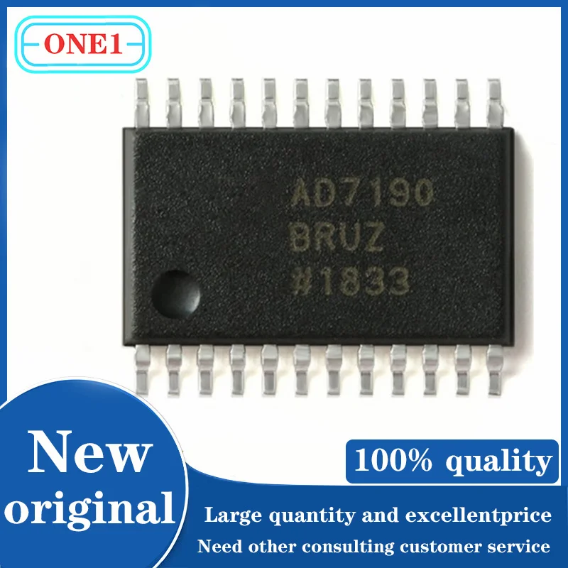 

1PCS/lot AD7190BRUZ AD7190BRUZ-REEL AD7190 IC ADC 24BIT SIGMA-DELTA 24TSSOP IC Chip New original