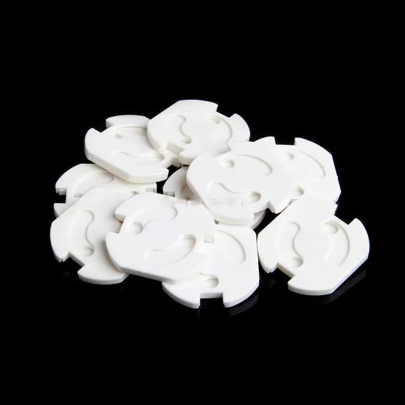 10 Pcs EU Power Socket Electrical Outlet Baby Child Safety Guard Protection Anti Electric Shock Plugs Protector Rotate Cover