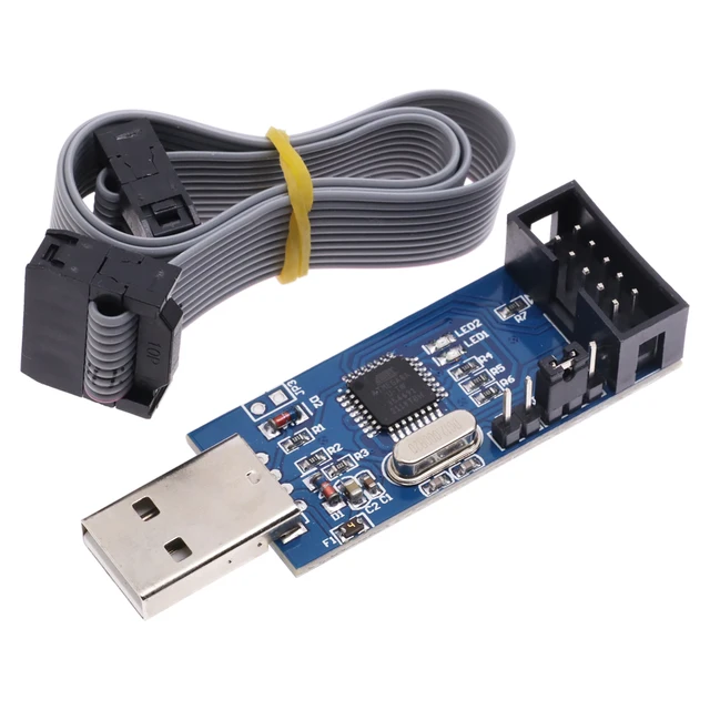 Placa adaptadora de 10 pines a 6 pines, LC-01, USBASP, USBISP, AVR ...