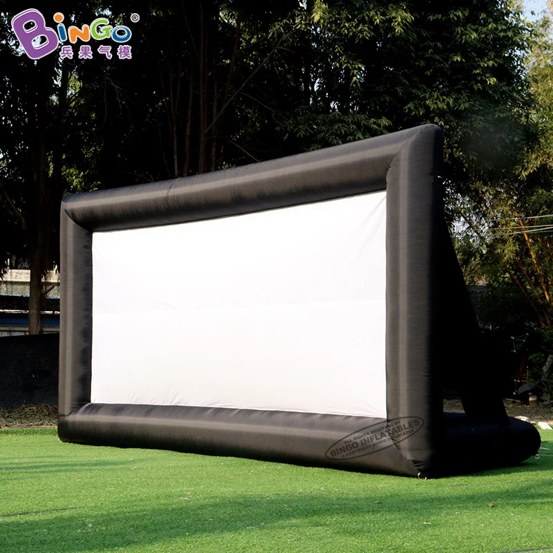 Free Shipping 4.5x1.7x2.5mH Inflatable Movie Screen For Open Cinema Customized Large Screen for Outdoor Advertising Screen Tent 2