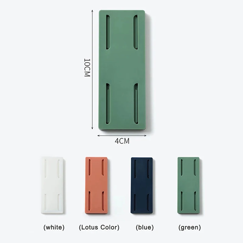 Socket Storage Hooks Wall-mounted Organizer Fixer Multi-purpose Adhesive Hooks Wall-mounted Universal Without Hole 3/5 PCS