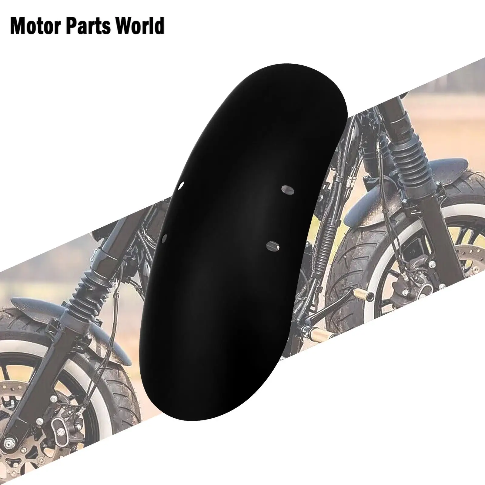 Moto Nero Opaco Personalizzato Parafango Anteriore Corto In Acciaio Ferro Parafanghi Copertura Per Harley Sportster Forty Eight 48 Xl1200X 2010-20