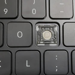 Black Replacement Keycap with Scissor Clip and Hinge (1 Keys Hinge Rubber)