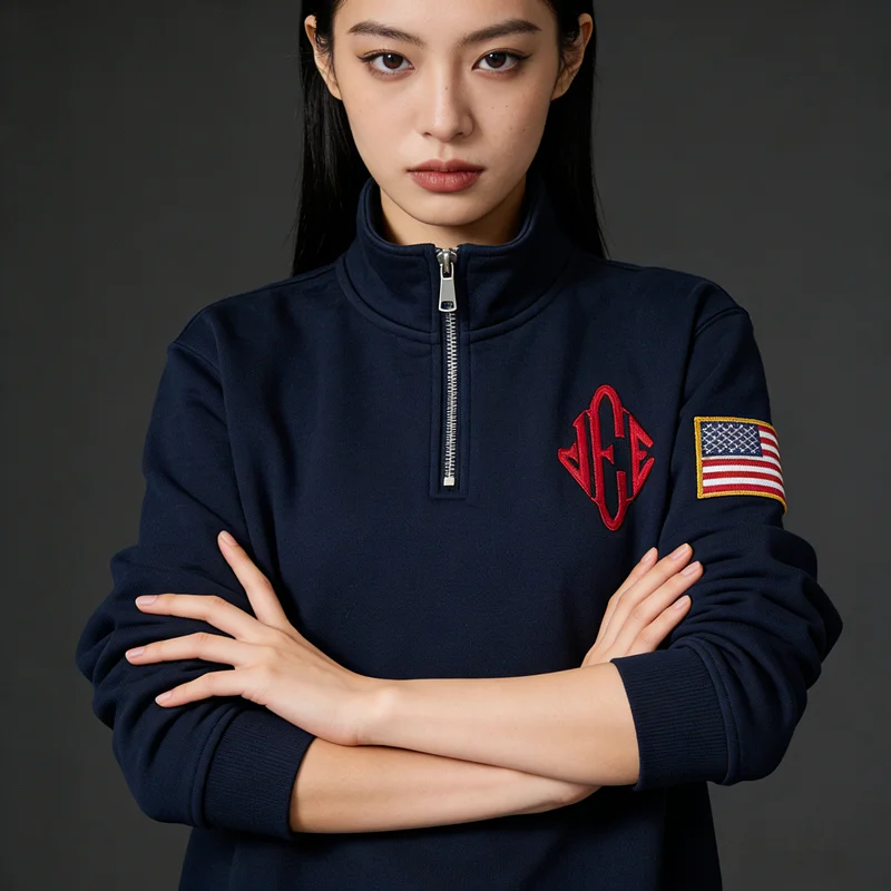 Hoodie Back and Embroidery Close-up