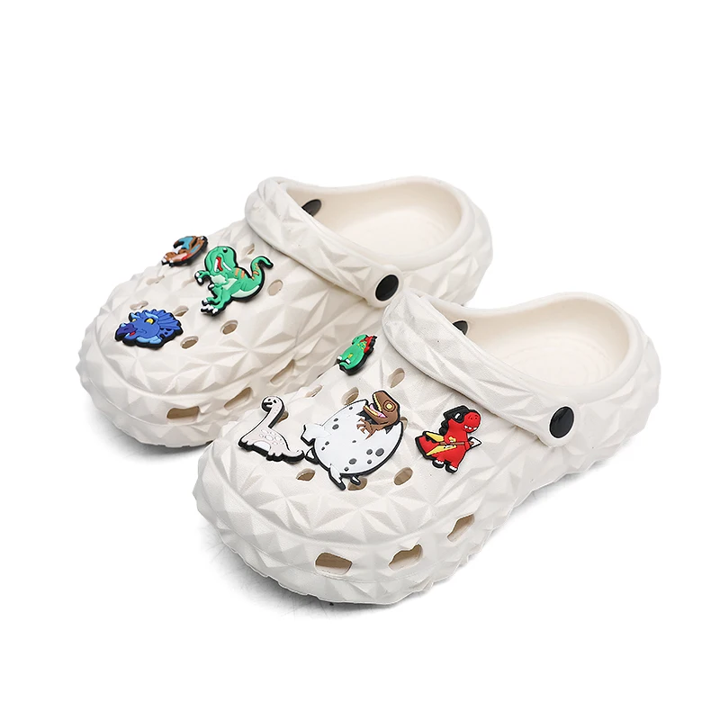 Sandalias con dibujos de dinosaurios para niñas, zuecos bonitos, zapatillas de verano, envío gratis, novedad
