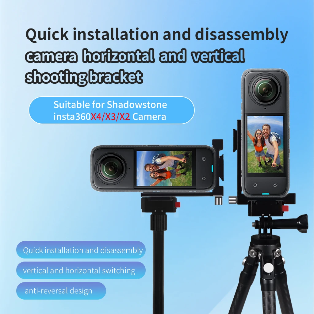 Aluminum Quick Release Mount L Bracket Cold Shoe Magnetic Adapter for X4 X3 X5