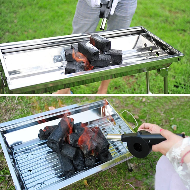 Kültéri Főzés Bbq Ventilátor Légfúvó Kézi Fúvó Háztartási Hordozható Barbecue Piknik Kempinghez Főző Szerszámhoz - Image 4