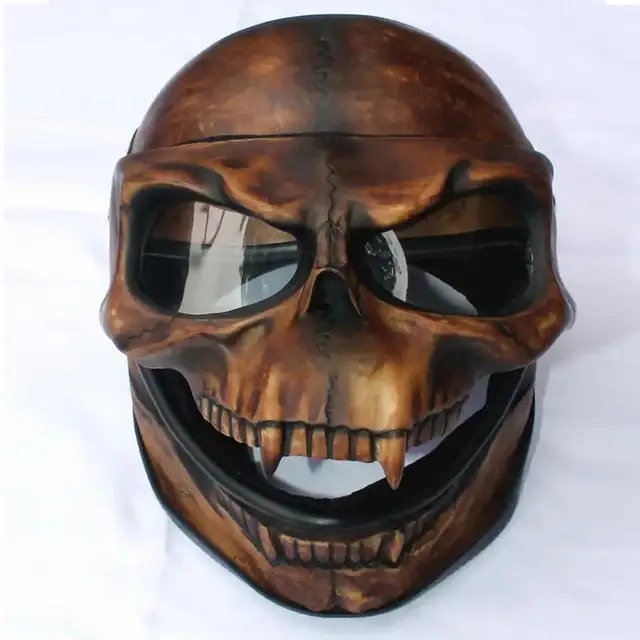 Maschera Teschio E Guanti Scheletro LGZIN - 2 Pezzi Per Halloween, Motocicletta E Sport - Foto 11