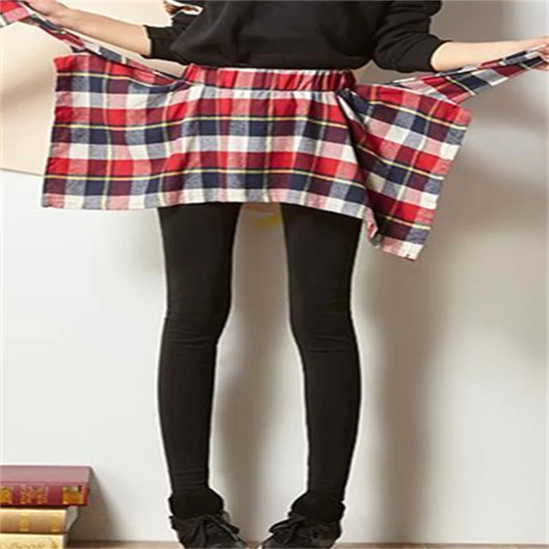 

new Cotton Leggings womens Plaid leggings female trousers dance