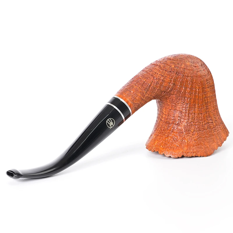 Sf615e6ae63b142b39c579d2ec30bdfe20 Handgeschnitzte Briarholz-Sandgestrahlte 9-mm-Tabakpfeife mit Burl