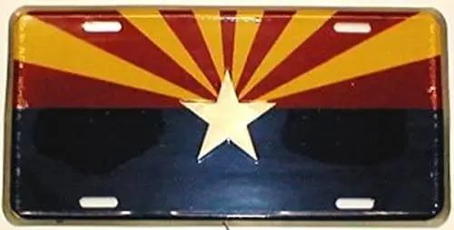 

Dixie Arizona Starburst State Flag License Plate