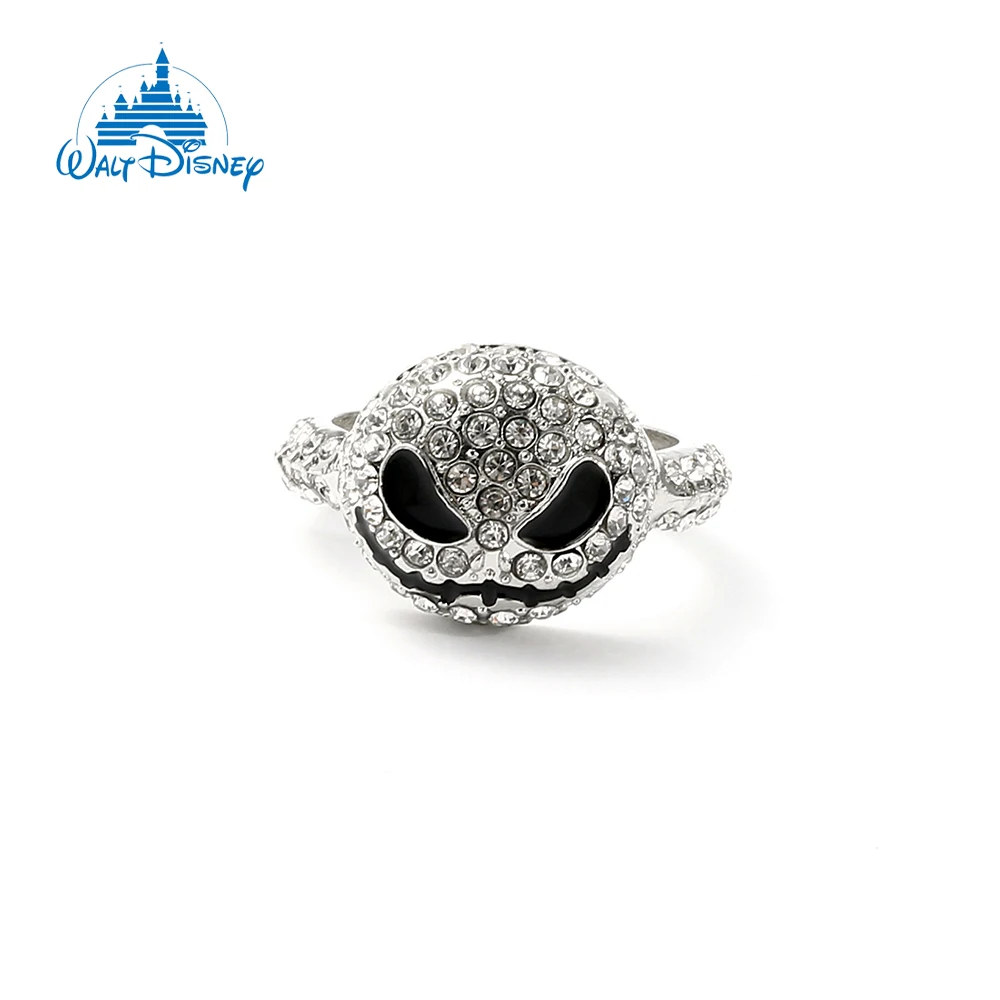 Disney Animation Movie The Nightmare Before Christmas Jack Skellington Rings Fashion Strass Ring Gioielli Regali Per I Fan