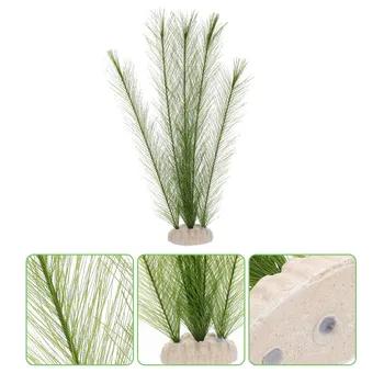 2 Pezzi Piante Artificiali in Seta per Acquario, Ornamenti in Plastica per Vasca dei Pesci, Accessori Decorativi Duraturi per Acquario