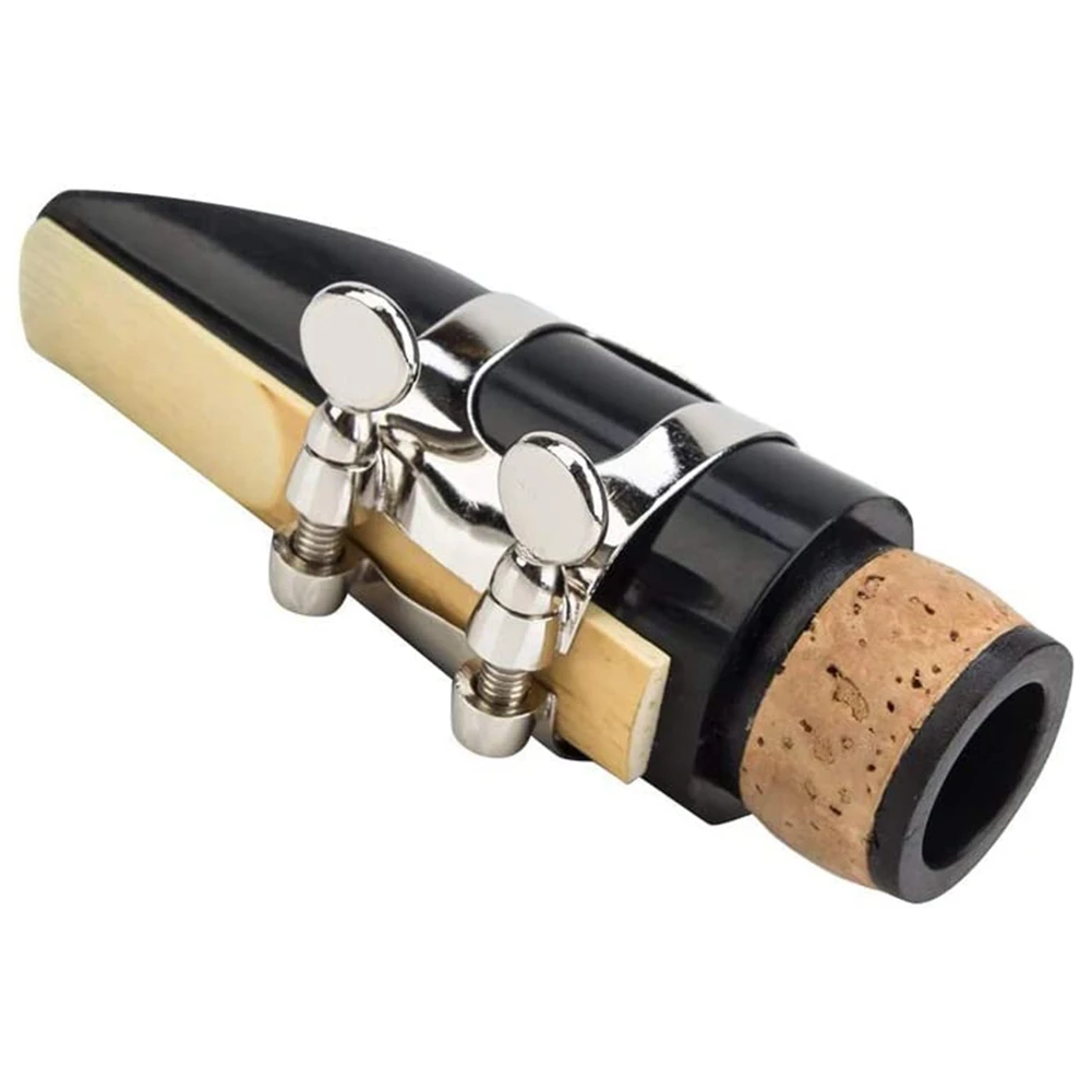 A51Q-Mouthpiece Kit, Includes Ligature+Clarinet Reed 2.5+Black Clarinet Mouthpiece Plastic Cap Musical Instrument Accessories