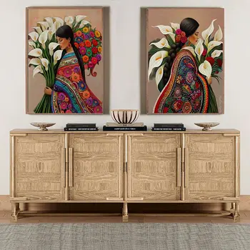 CHENISTORY DIY Painting By Number Flower And Woman Kits Acrylic Handpainted Picture By Number Drawing On Canvas Home Decor