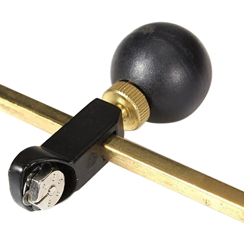 HYROOY Coupe-verre à Six Roues Avec Poignée Ronde Haute