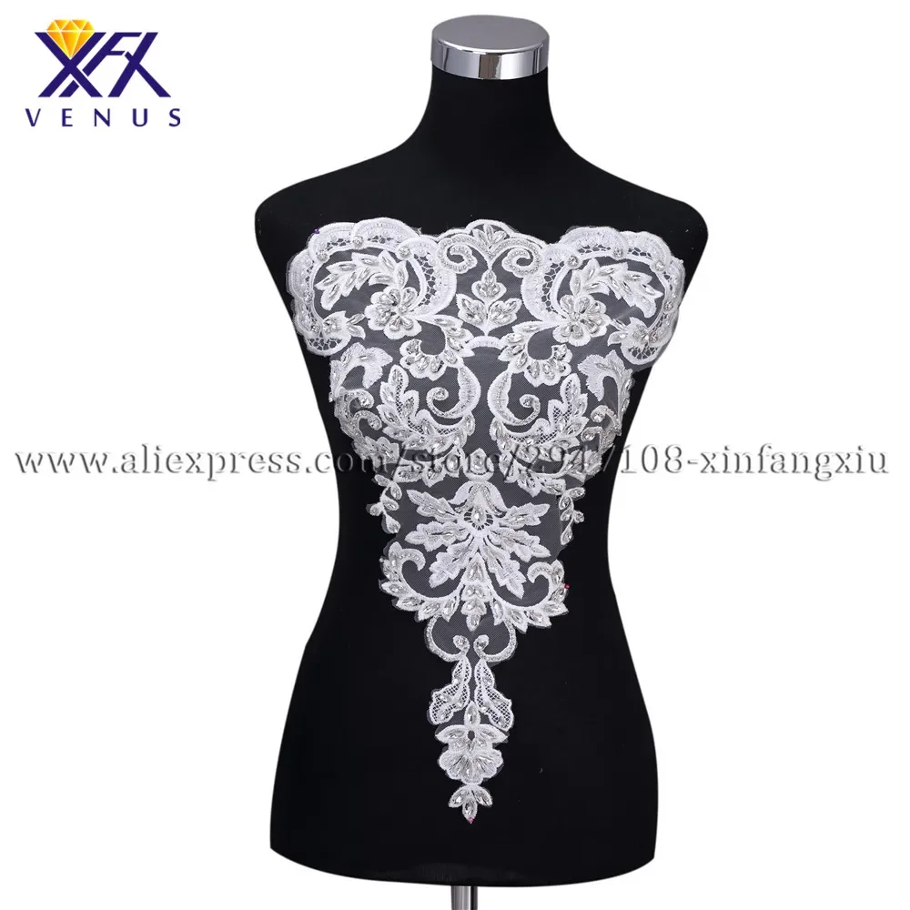 

5 шт., Женская Кружевная аппликация с вышивкой цветов