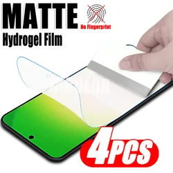 4PCS Matte Frosted Hydrogel Screen Protector Soft Film Set (For Samsung A06 5G)