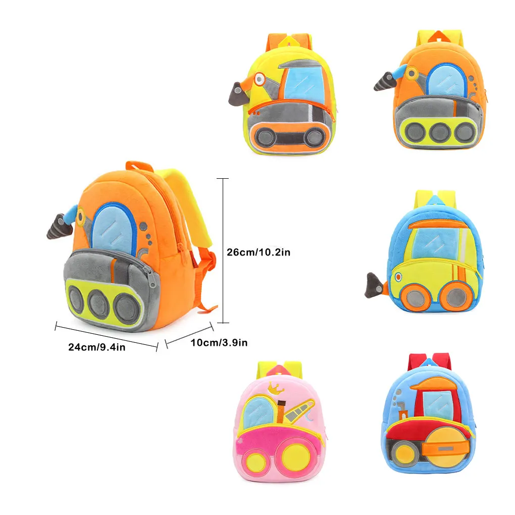 Small Plush Backpack Lovely Cartoon Kindergarten Kids School Bag Clothing Accessory Festival Gift Carrier Bags