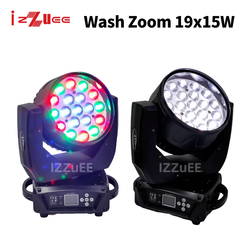 0Tax 19x15 Zoom Wash Stage Moving Head Light With RGBW Professional DJ Nightclub Disco Party Lighting Dmx512 Flightcase Optional 2